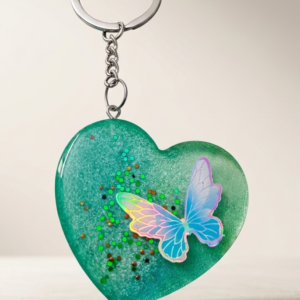 Butterfuly Resin Keychain